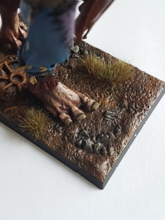 Warhammer Giants foot, with tufts.